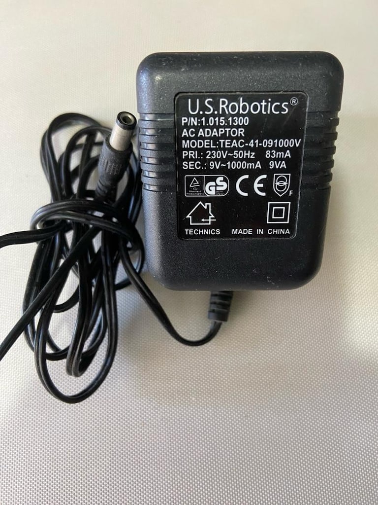 US Robotics AC Power Adapter for TEAC 41-091000U 120V AC 9V AC 1A (1.0 - 2