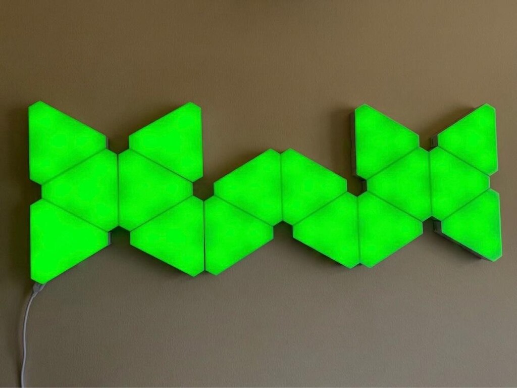 16'lı RGB Hexagon (Üçgen) LED Duvar Paneli Kumandalı Set - 2