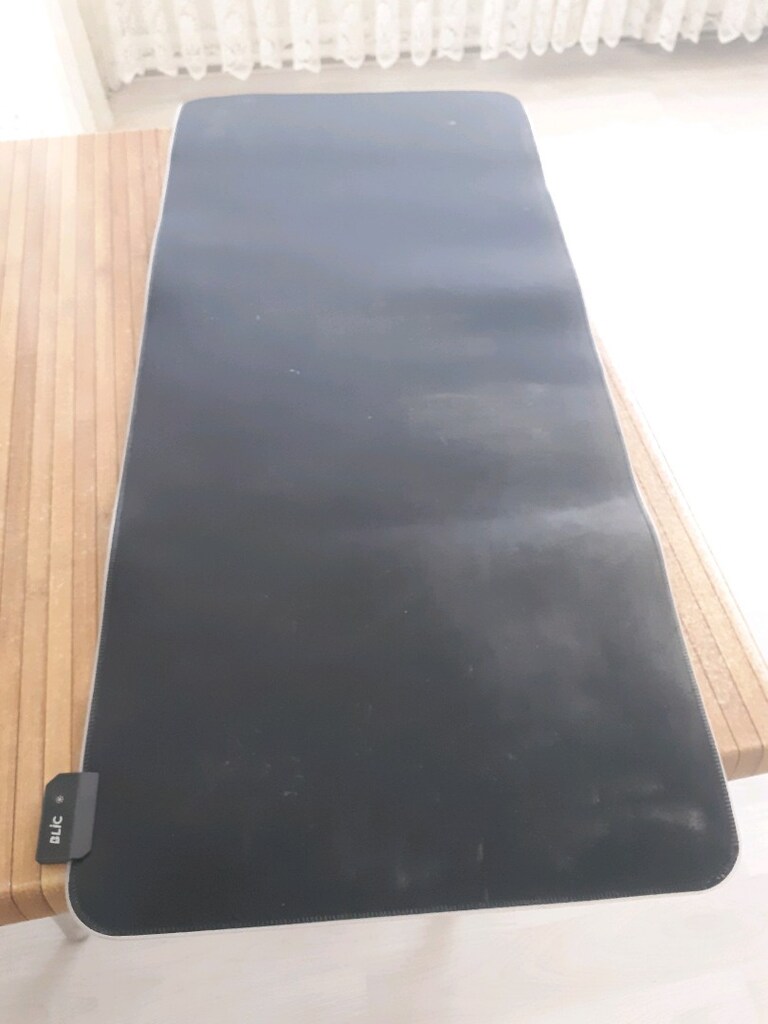 Siyah Herringbone Dokulu RGB Mouse Pad - 4