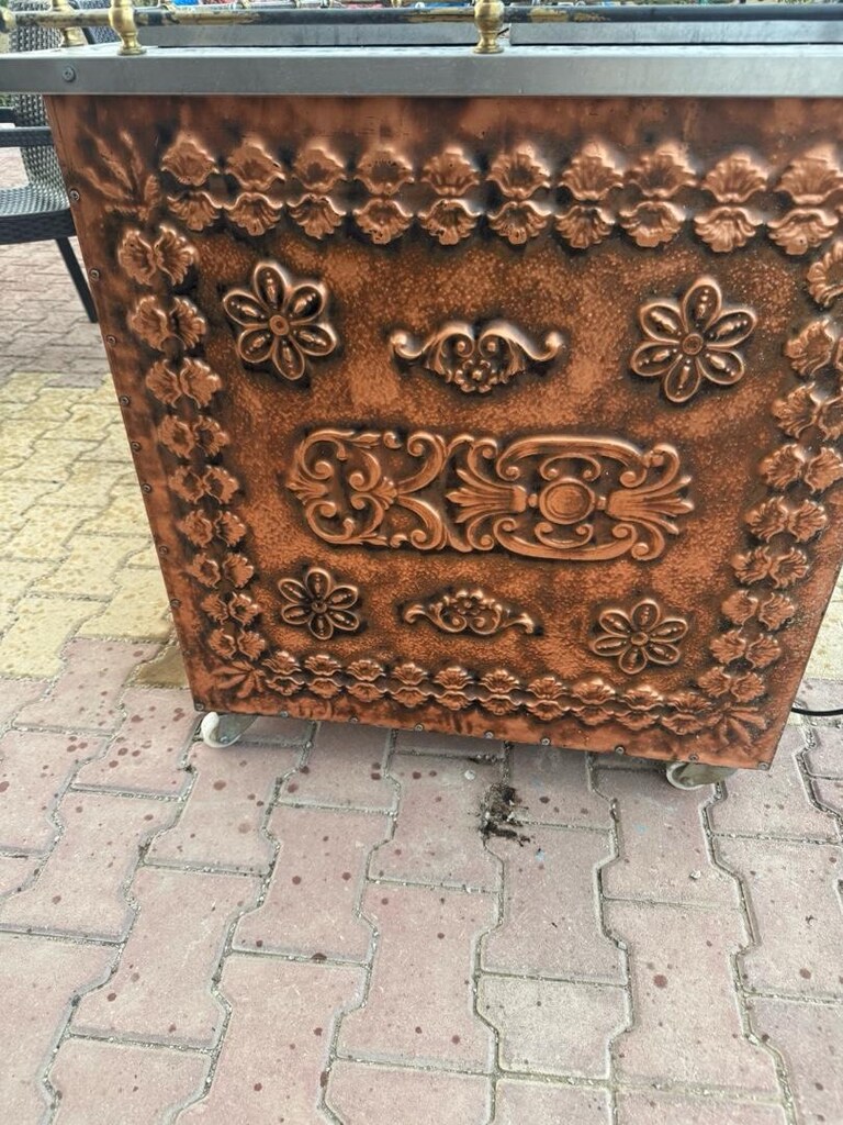 bakır kahve arabası - 2