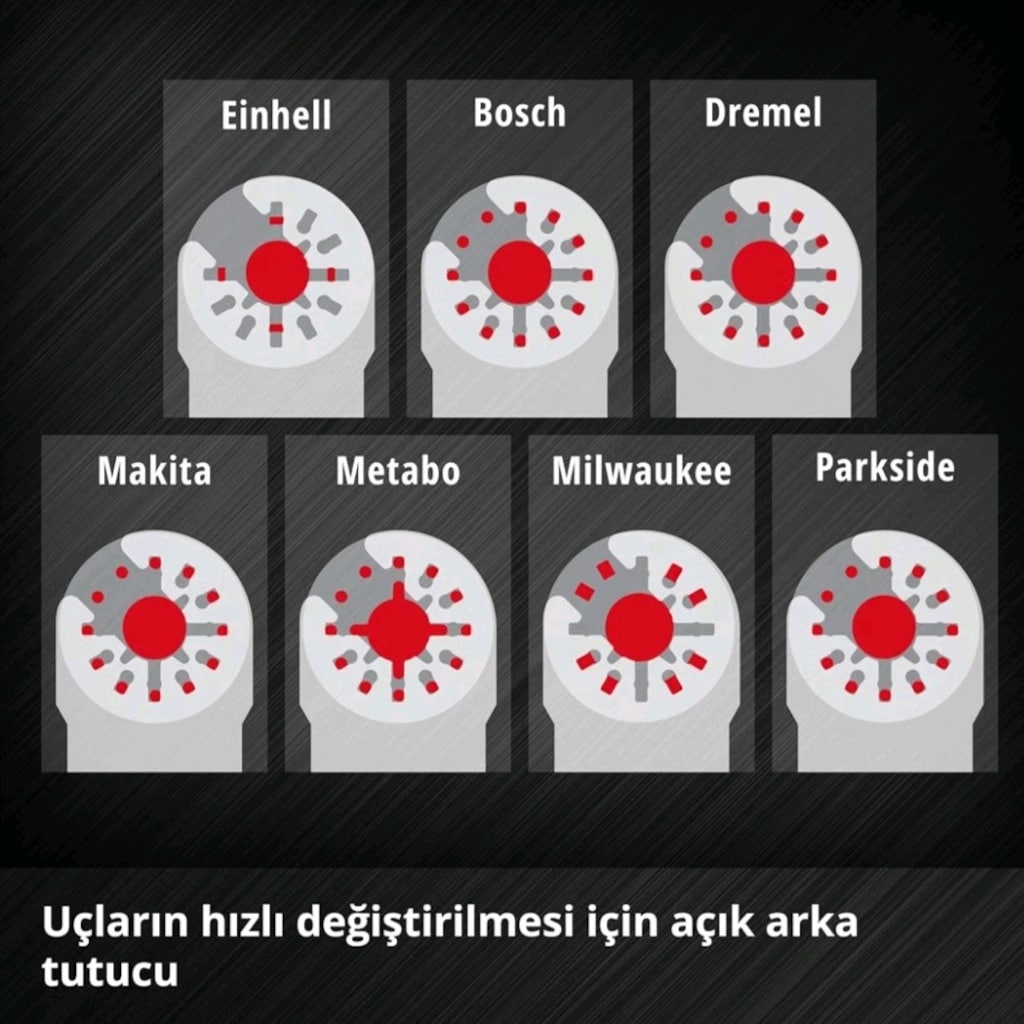 EİNHELL 6 PARÇA RASPALAMA UÇ SETİ - 10
