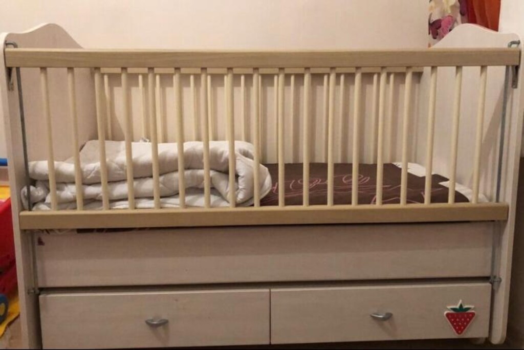 çilek mobilya sallanan bebek/çocuk karyola - 2