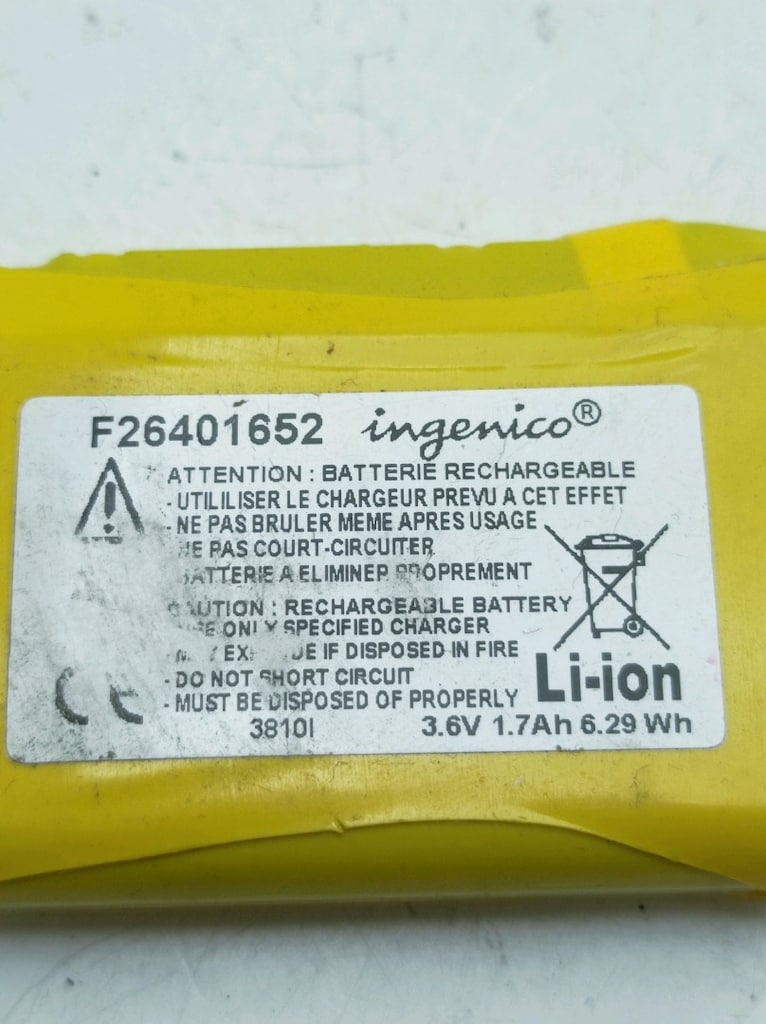ingenico 3.6volt lion pil - 4