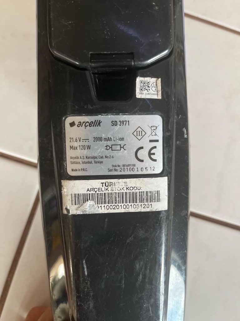 Arçelik SD 3971 Dikey Şarjlı Süpürg Motoru - 6