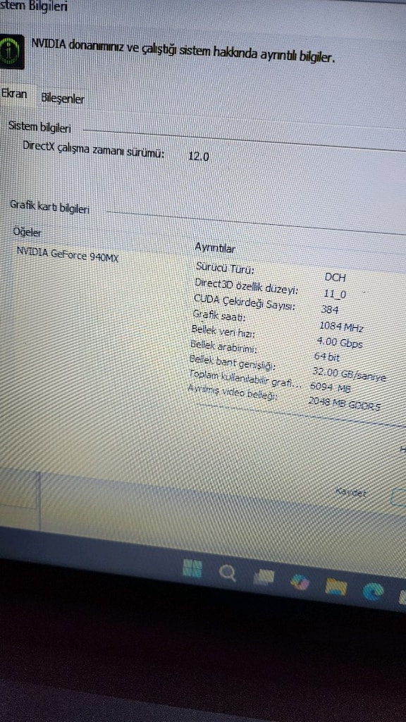İ5 CPU 2GB DDR5 EKRAN KARTI 8GB DDR4 RAM 240GB M2 SSD - 9