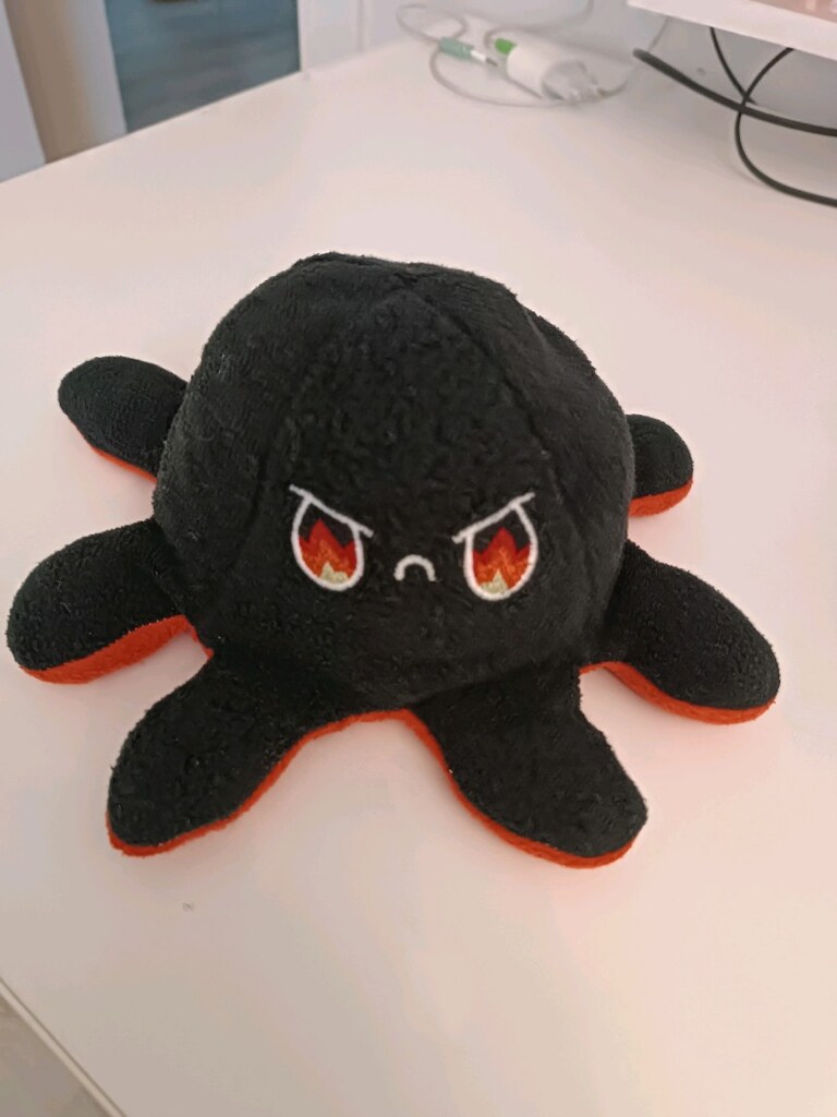 çift taraflı peluş ahtapot - 2