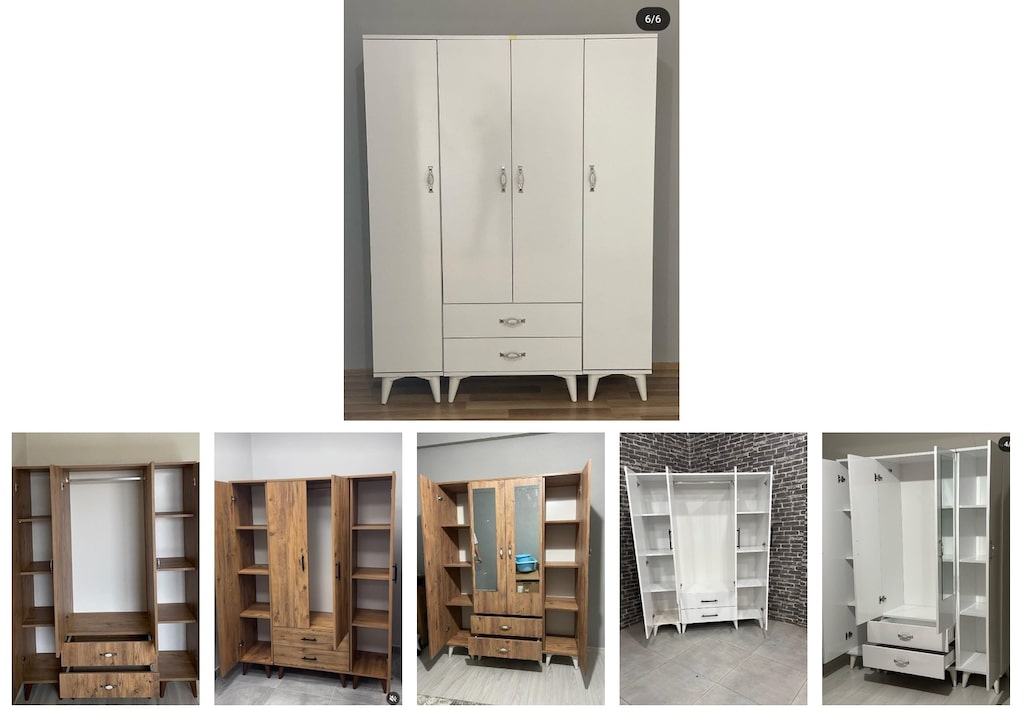 4 kapaklı elbise dolabı fvprghpylu - 6