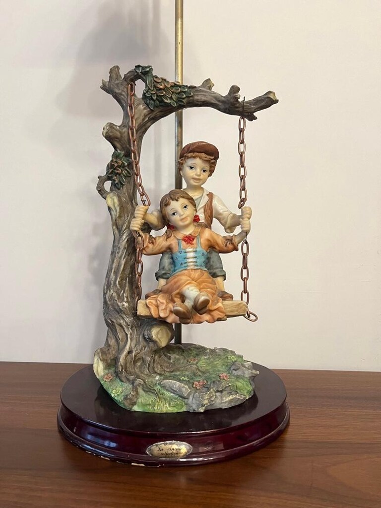 Vintage La Anina Collection Çift Gece Lambası Abajur - 12