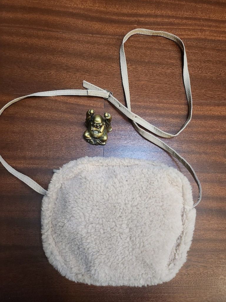 BEJ PELUŞ ÇAPRAZ ÇANTA - 5