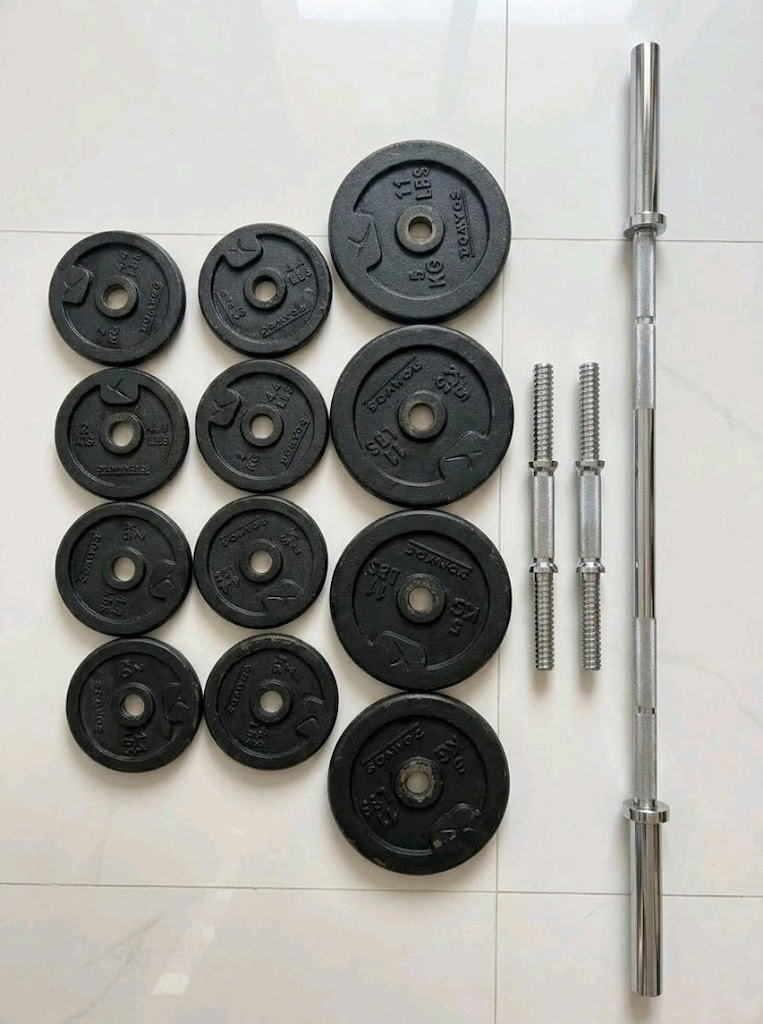 50 kg döküm halter dambıl set - 2