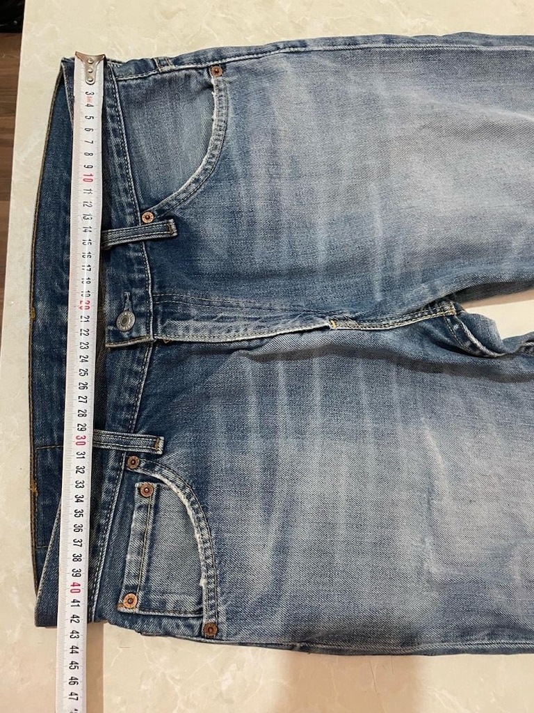 Levis erkek kot pantolon (yırtık eskitme modeldir) - 3