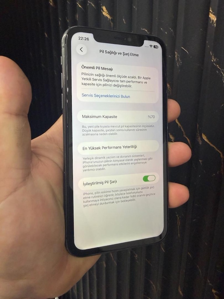 İphone 11 64 GB Türkiye Siyah Renk TR Sorunsuz Face İD Aktif - 9