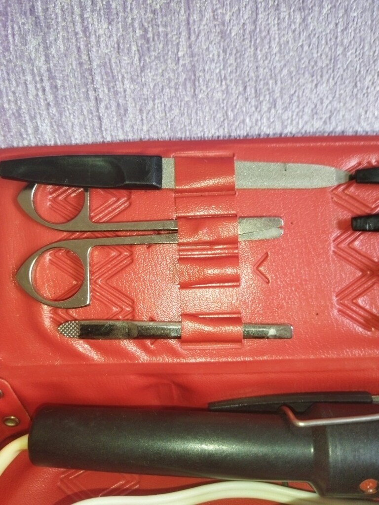 saç maşası manikür parçaları - 3