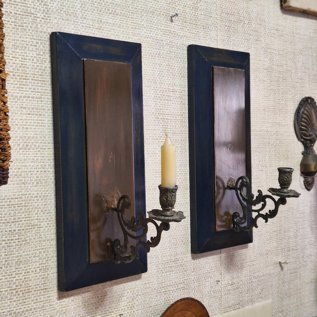 pirinç duvar şamdanları - 4