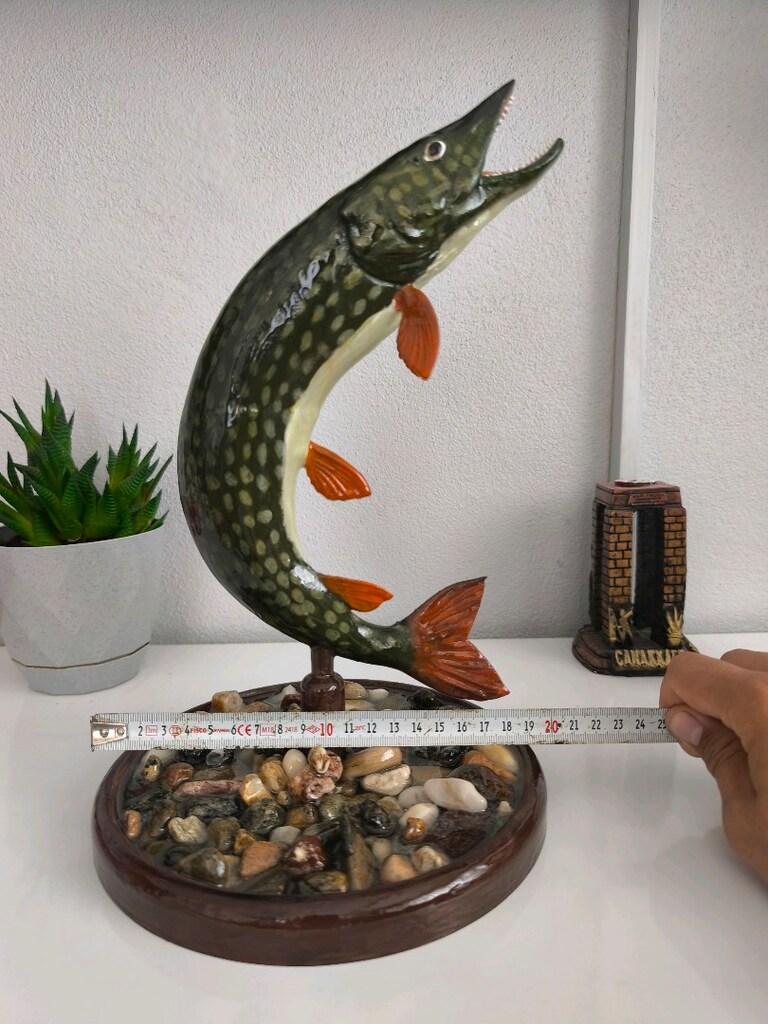 Özel Yapım Turna Balığı Biblosu / Masaüstü Dekor (El Emeği) 1 kg - 3