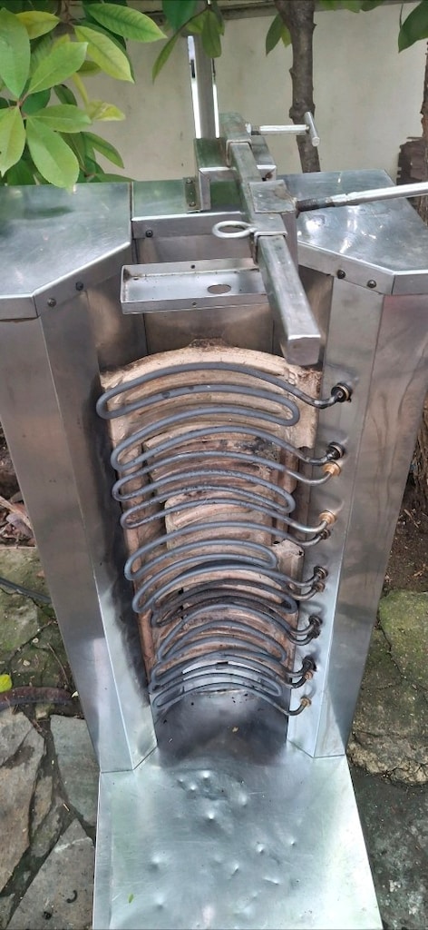 döner ocağı elektirkli 380volt 5 radyanlı elektirikli paslanmaz döne - 5