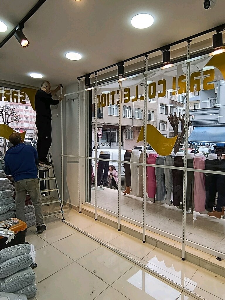 Metal Askılık, Metal Raf, Vitrin Askısı, Ayarlanabilir Askılık, Gold - 10
