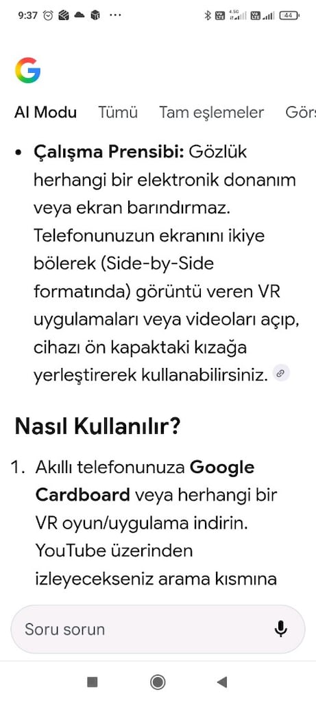 Sanal Gerçeklik Gözlüğü - 6