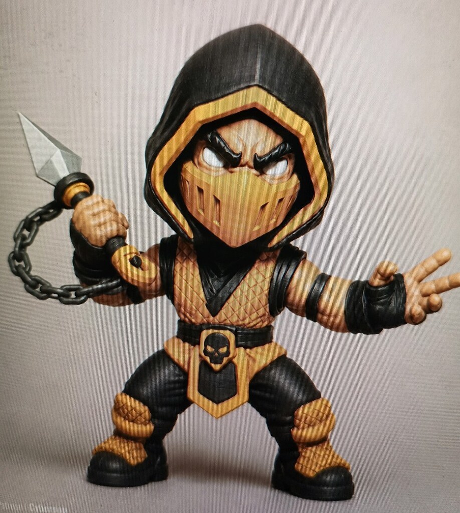 Scorpion figürü Mortal Combat fan art. 3D model - 2