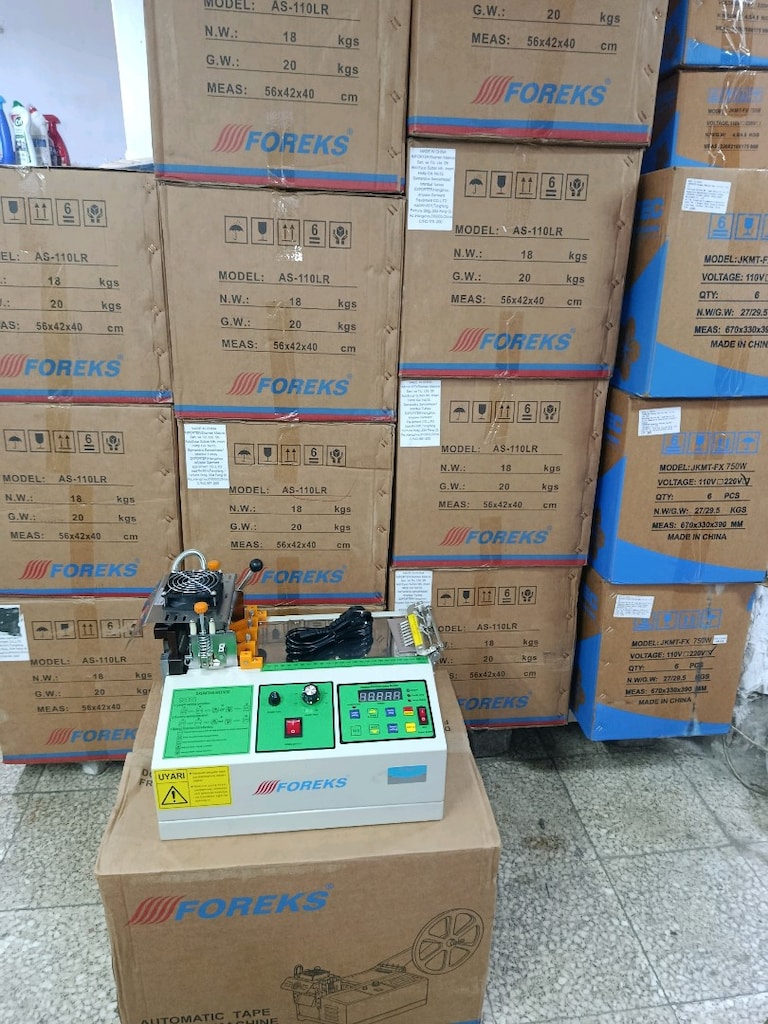 sıcak soğuk etiket fermuar kolon kesme makinesi 10 cm - 2