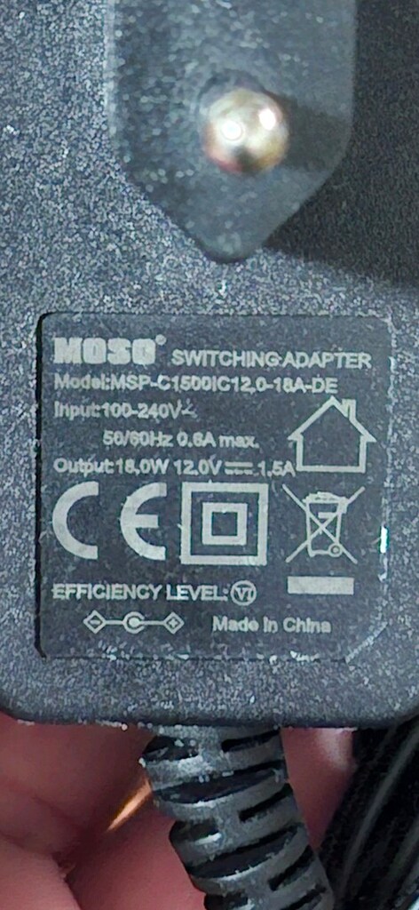 adaptör MOSO 18w 12.0V 1.5A - 3