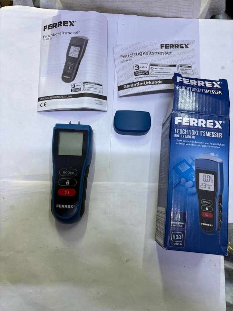 Ferrex GT-FM-05 Dijital Ahşap Beton Duvar Nem Ölçer - 3