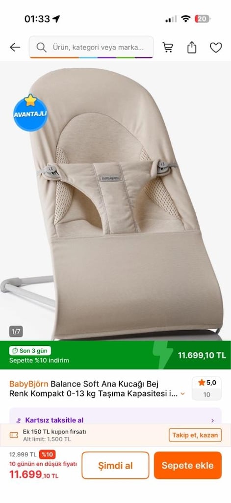 babybjörn balance soft bej ana kucağı - 4