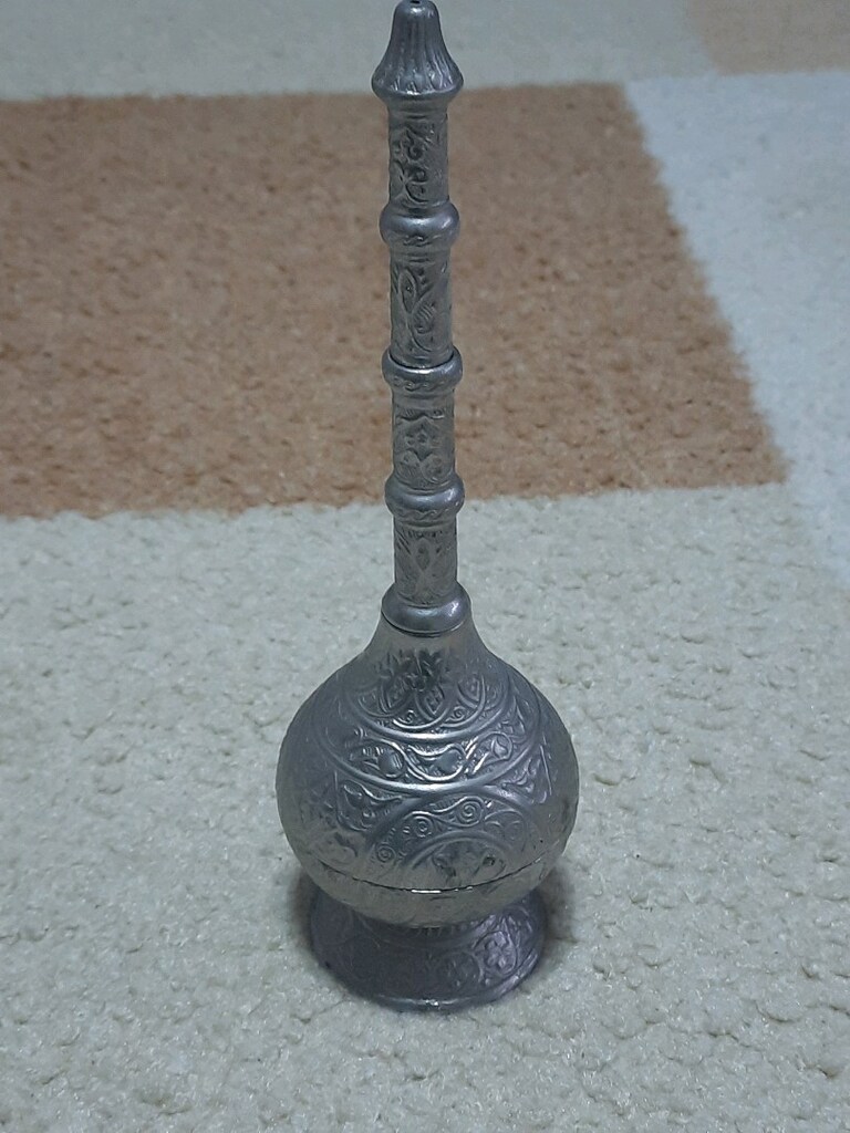 TESLİM YERİ: AKÇAY SOYSAL MARKA,SAĞLAM VİNTAGE METAL DAMLALIKLI OBJE - 2