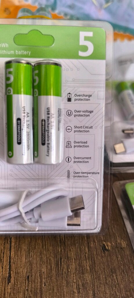 Kendinden şarjlı,2800 mAh kalem pil - 4