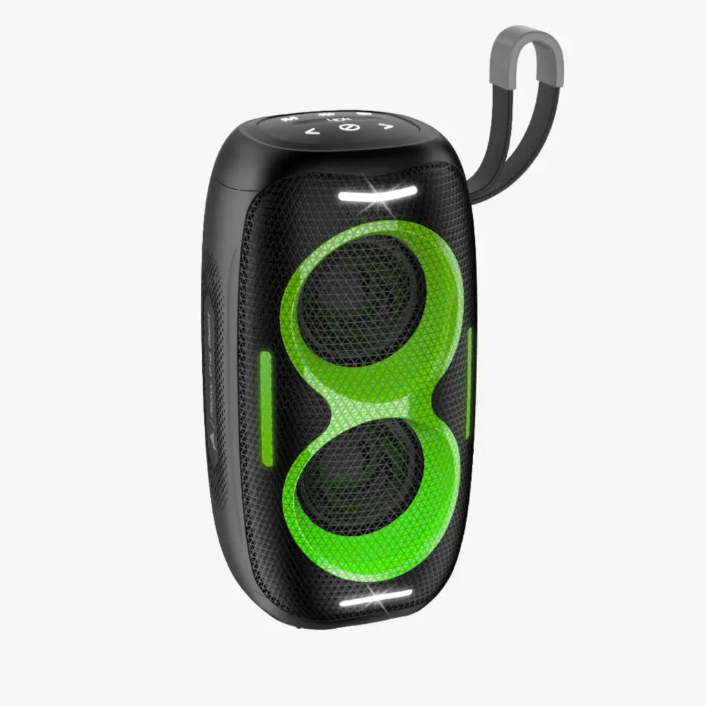 RGB Işıklı IPX5 Sertifikalı Taşınabilir Bluetooth Hoparlör R117 - 6