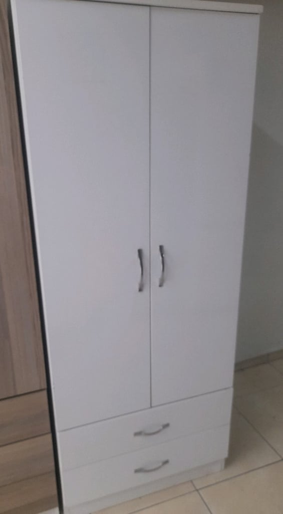gardırop 2 kapılı beyaz - 2