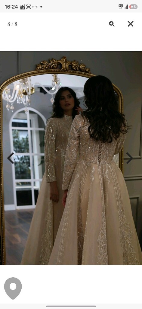 Prenses Tesettür Nişanlık Abiye - 3