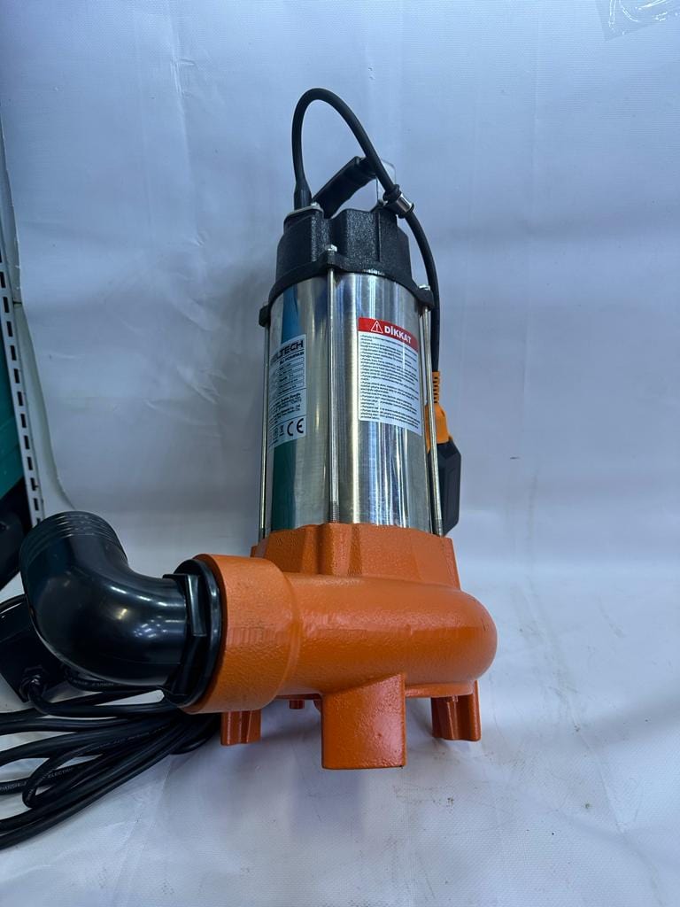 BIÇAKLI TEMİZ KİRLİ SU DALGIÇ POMPASI 1100 WAAT - 4