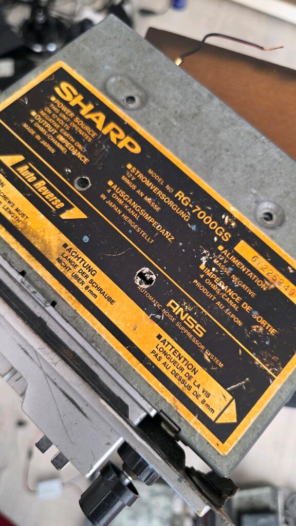 Vintage Sharp Rg 7000Gs araba teybi ve radyosu - 5