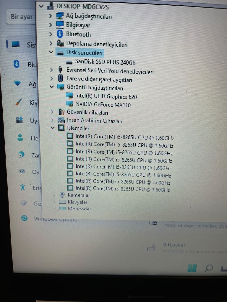 HP 15-DA1017NT İ5 8.NESİL 8GB 256GB SSD MX110 SIFIR BATARYA - 4