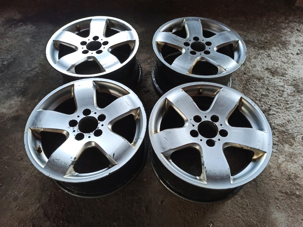 16 inç Mercedes w211 w210 w124 5x112 bijon aralığında Jant takımı - 5