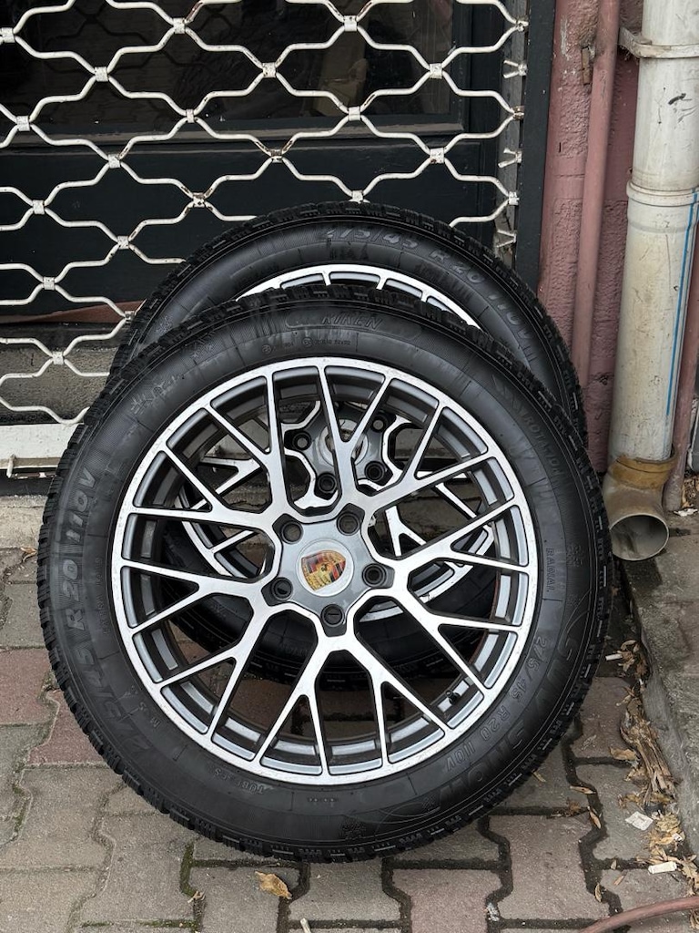 Porsche cayenne jant kışlık lastik.275/45/20 sıfır ayarında - 2