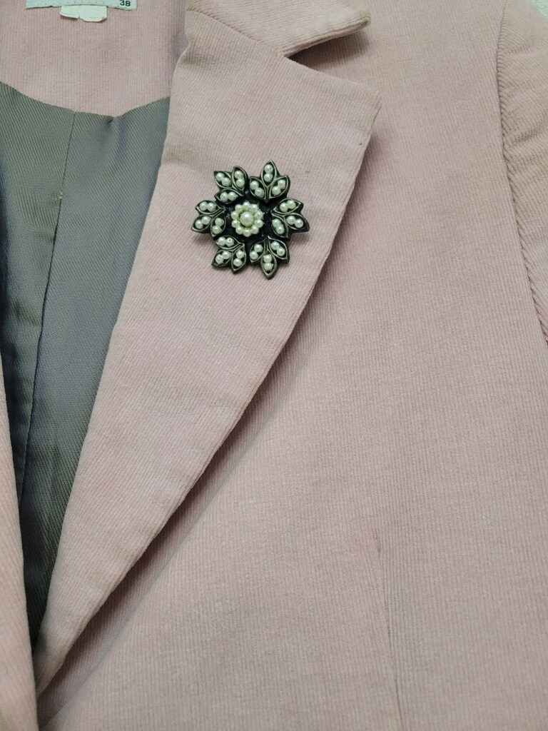 Moda İlgi 38 Beden Pembe Tek Düğmeli Blazer Ceket - 7