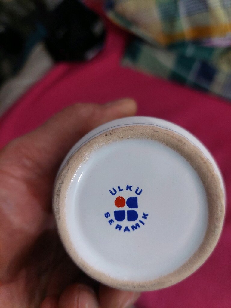 Vintage Ülkü seramik fincan bardak. Herhangi bir deformesi yoktur. - 2