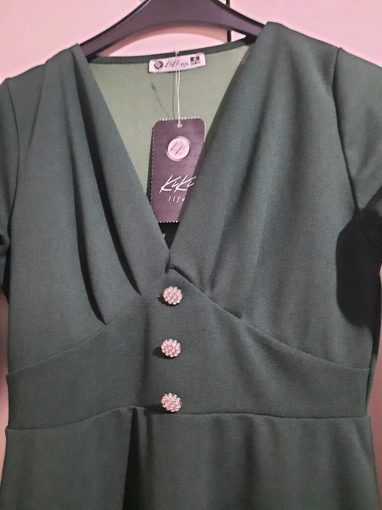 uzun kol elbise - 3