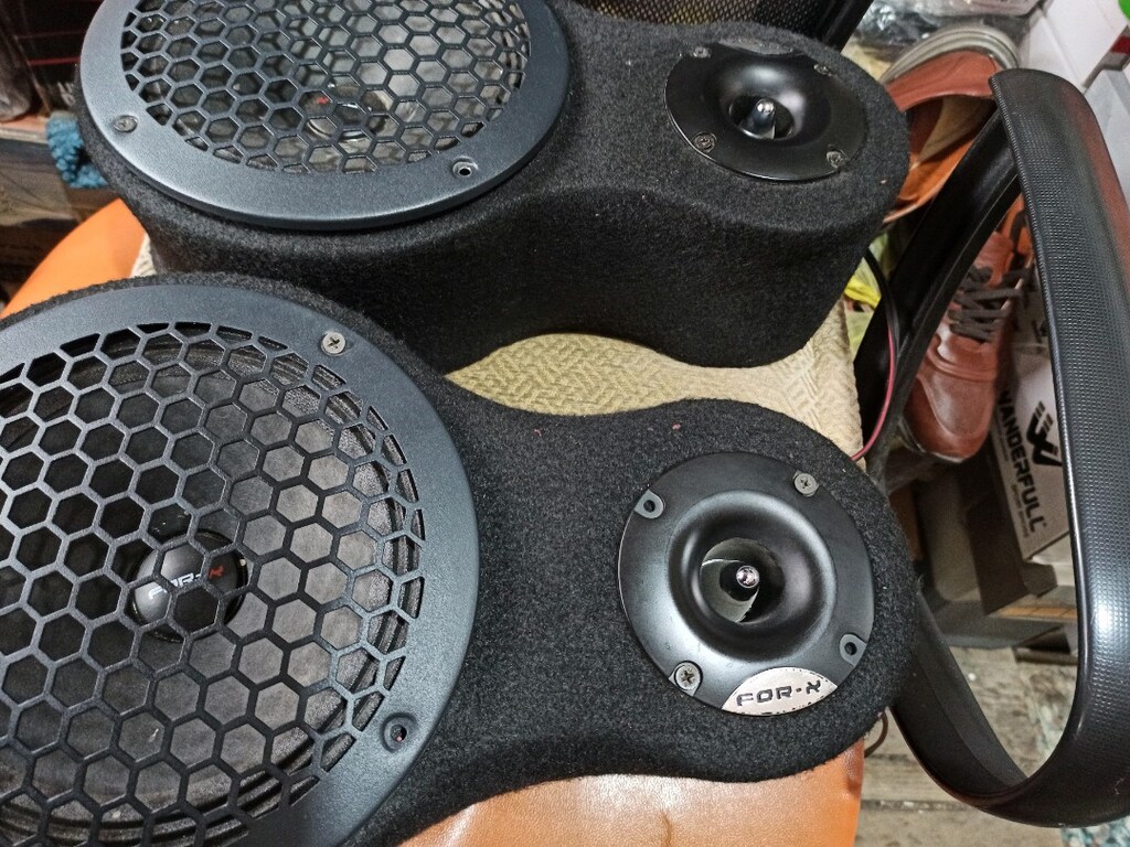 iki adet forx 20cm midrençler iki adet Forx dome tiveter iki adet yüks - 2