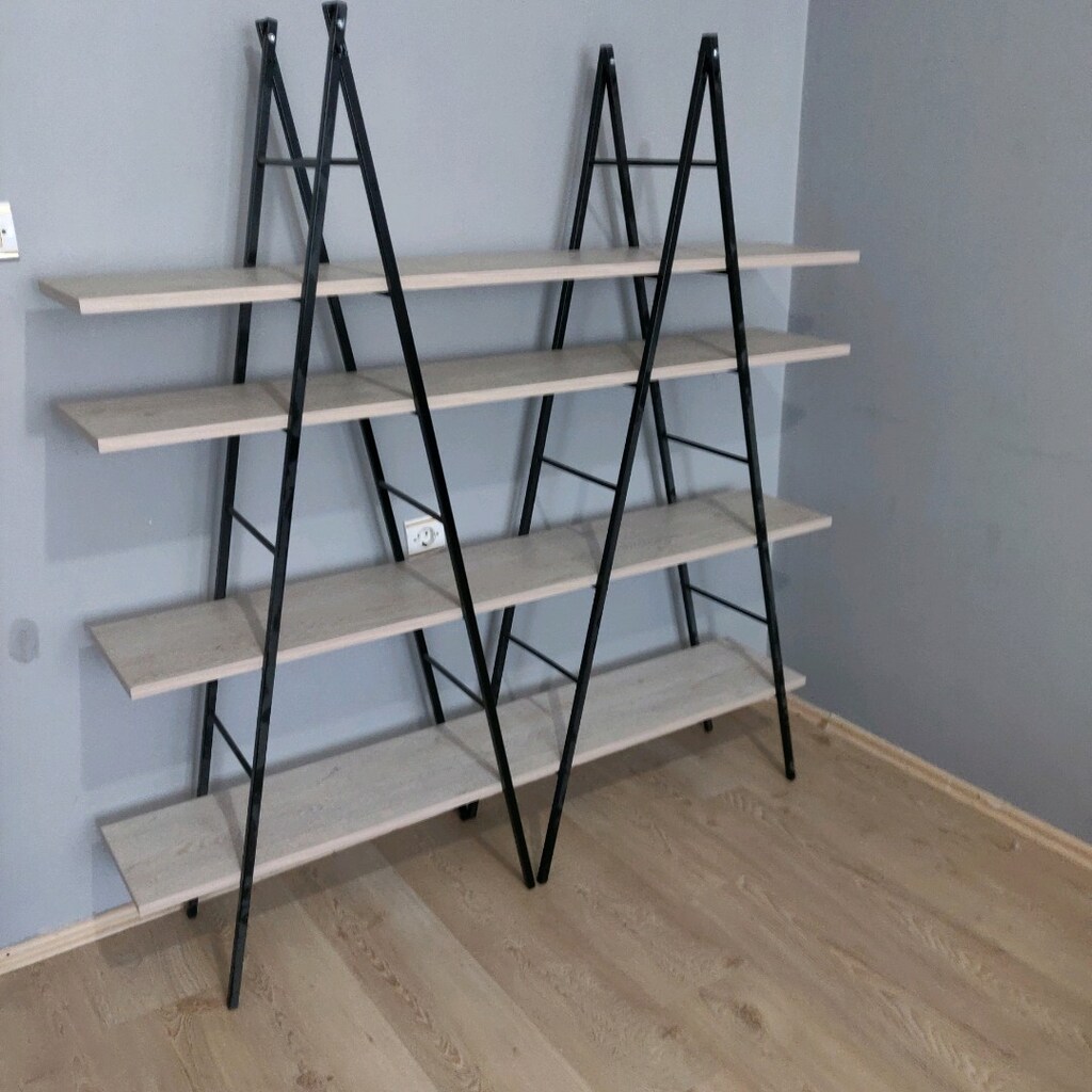 cadir kitaplik köşe takımı masa 2 sandalye - 2