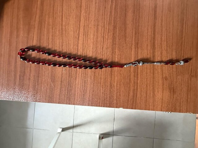 Ateş kehribar tesbih