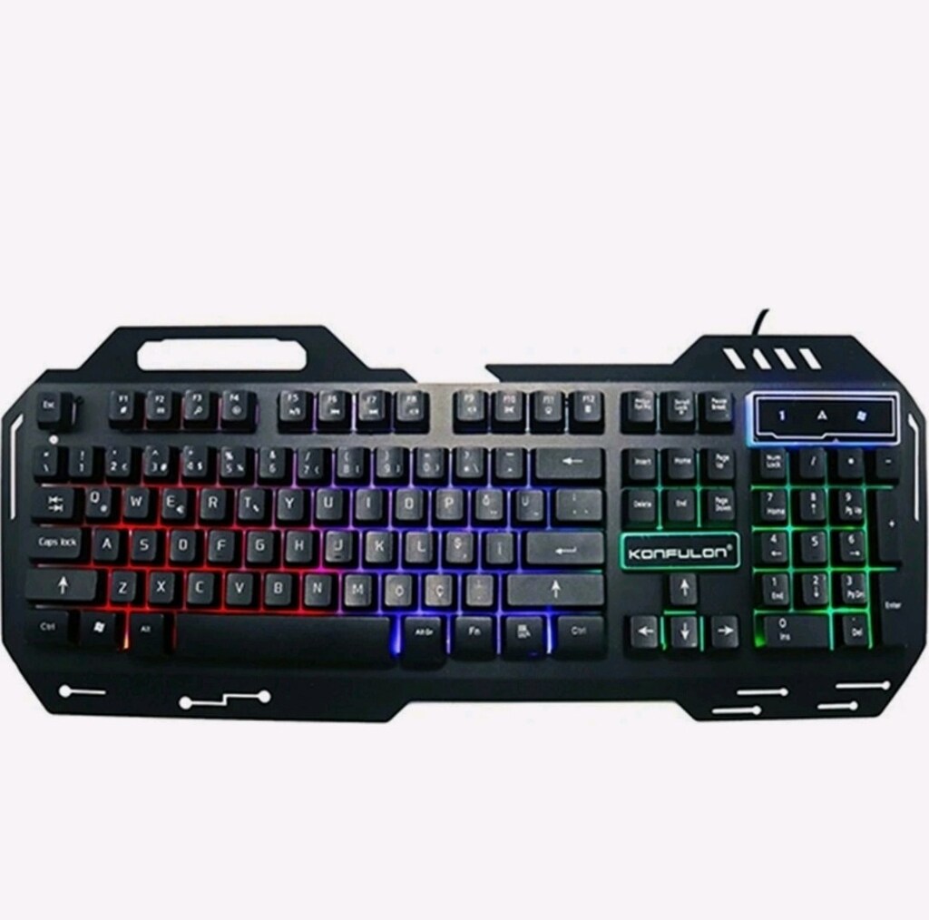 RGB klavye & mause set ışıklı sıfırdır tek fiyat telefon tutucu destek - 3