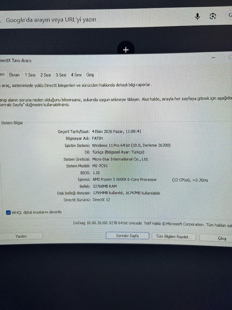 Oyun Makinası Aldım Diyene Kasa Monitör Kulaklık Fare - 4