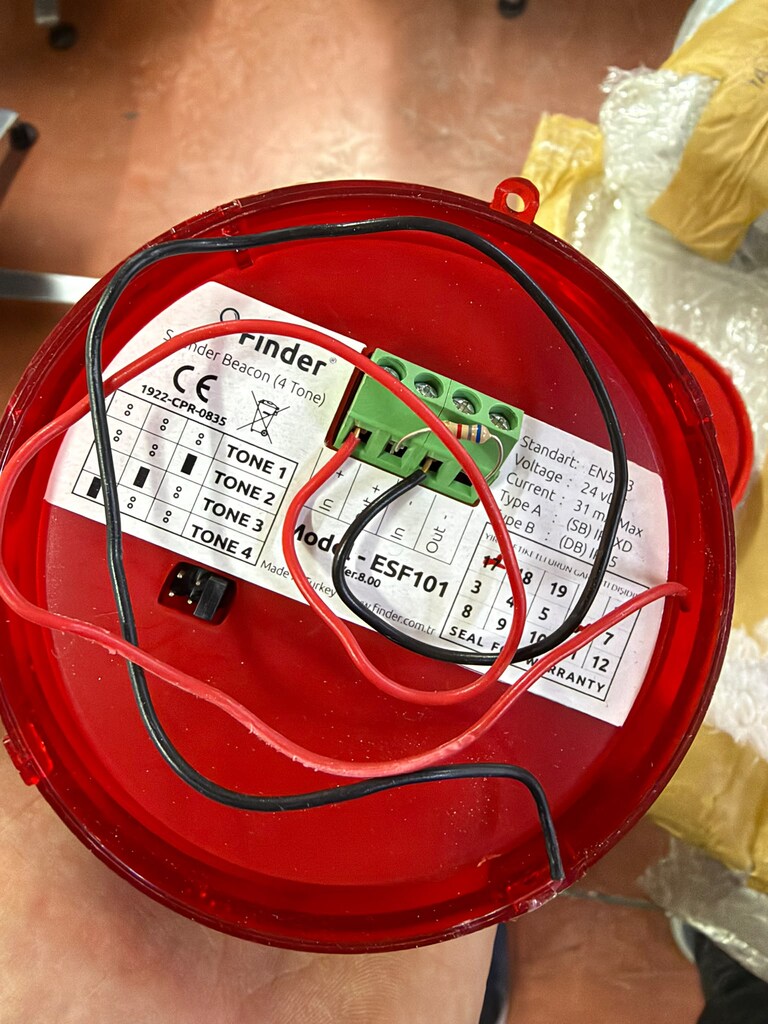 KLAS OFİS PENDİK KIRMIZI YANGIN ALARM SİRENİ İKİNCİ EL - 4