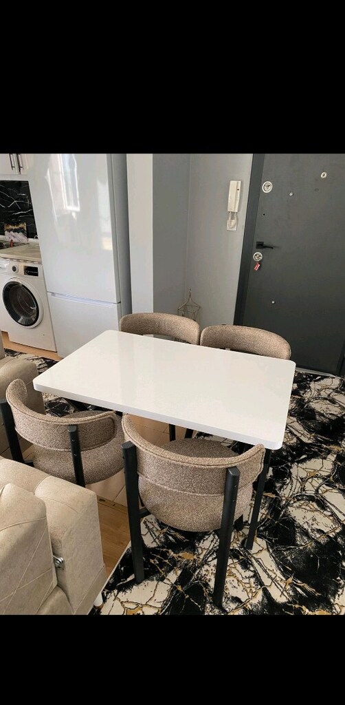 Sıfır mağazadan kaliteli masa 4 sandalye takımı - 8