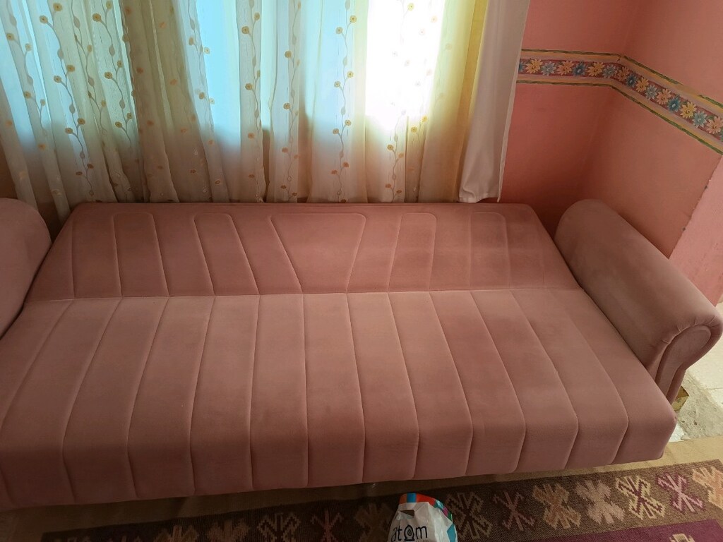 KANEPE.SAGLAM PEMBE RENKLİ TEMİZ - 4