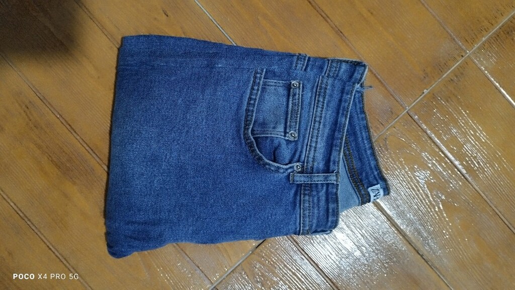 #Zara likralı  jeans pantolon.Eni çekilince 46 Boyu 99 Paça 14??? - 3