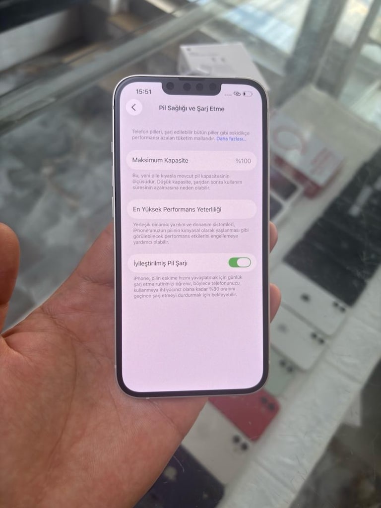 MÜHENDİSCELL’DEN YURTİÇİ KAYITLI İPHONE 13 256 GB PİL %100 - 10